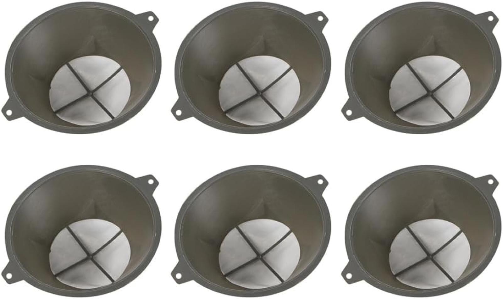 6 Metallsiebe, Wiederverwendbare 100-mesh-siebe, Trichternetz