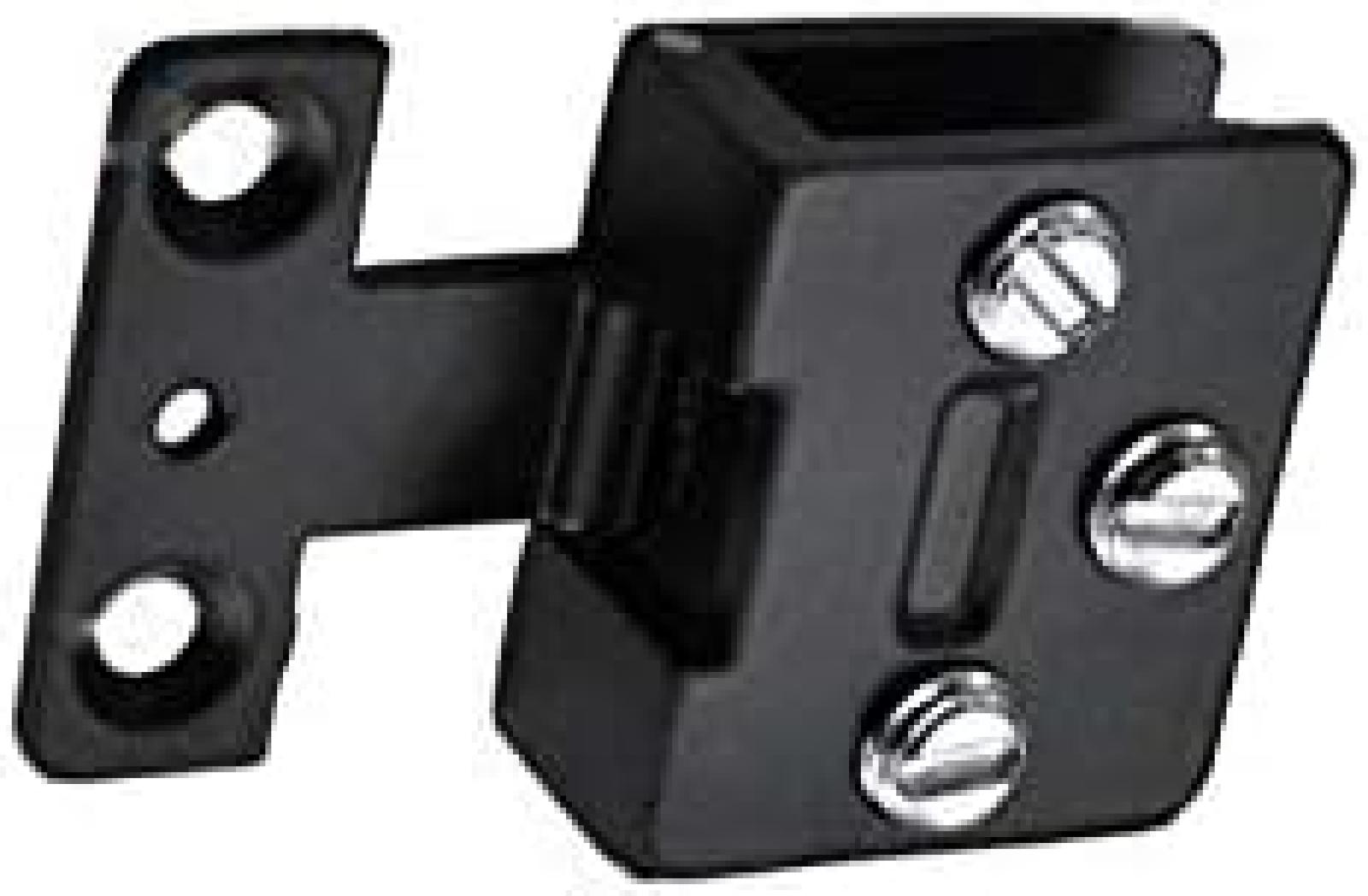 Set Mit 2 Festen Scharnieren Aus Zinklegierung Für 5-8 Mm Glastüren, Schwarz