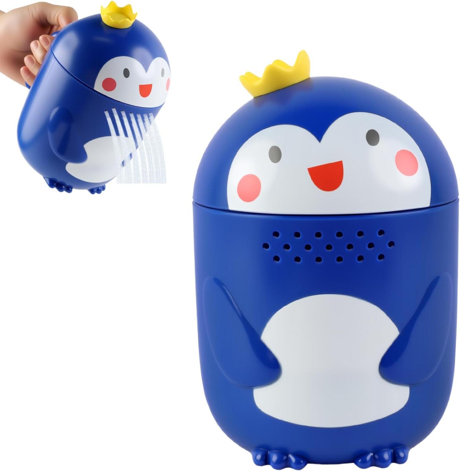 Babybadewannen-spülung Mit Pinguinmotiv, Babybadewannen-gießkanne