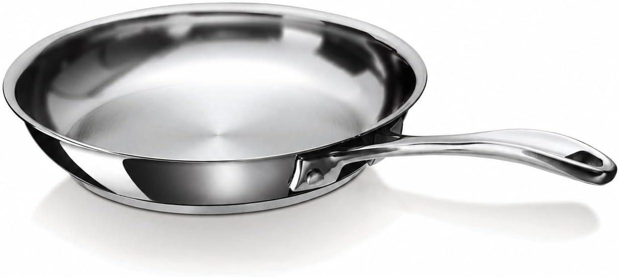 Chef - Bratpfanne Aus Edelstahl 18/10 - 20 Cm - Geeignet Für Alle Herdarten Inklusive Induktion - Edelstahl