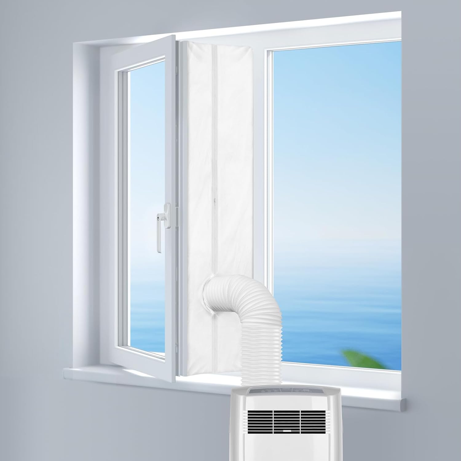 5 M Fensterdichtung Für Mobile Klimageräte, Kompatibel Mit Allen Mobilen Klimageräten Und Wäschetrocknern, Einfache Installation, Kein Bohren Erforderlich