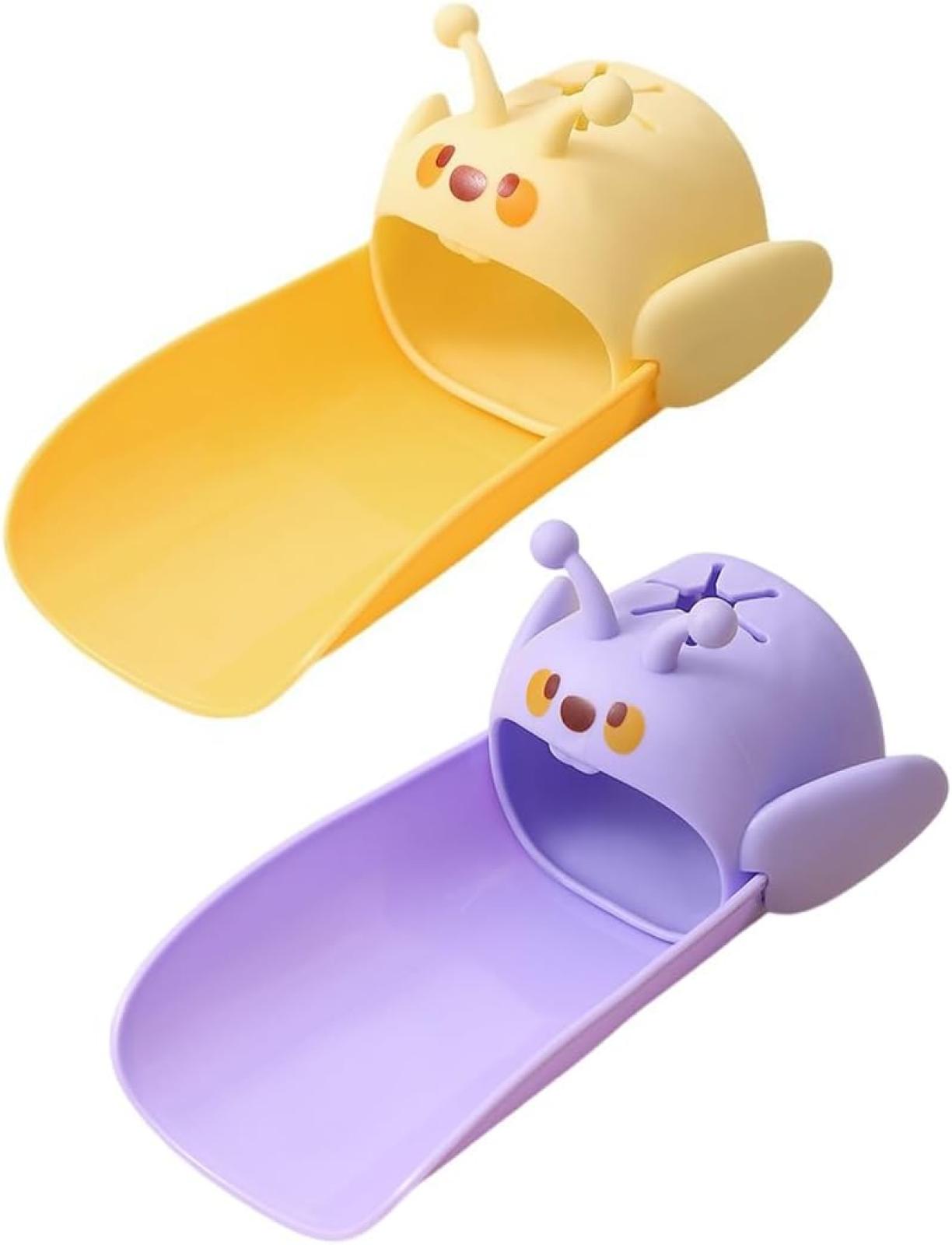 Set Mit 2 Zapfhahnverlängerungen Für Kinder, Lebensmittelechtes Material, Weich Und Schmerzfrei Für Die Hände