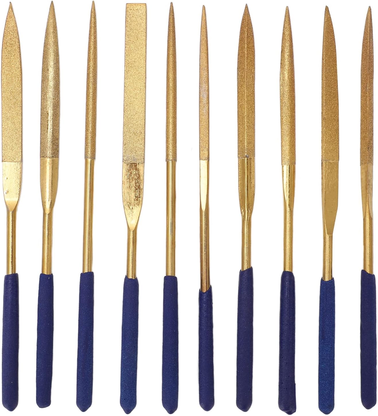 10-teiliges Diamantfeilen-set, Metallnadelfeilen-set, Korrosionsbeständiges Nadelfeilen-set Für Metall, Glas Und Stein – 5 Mm