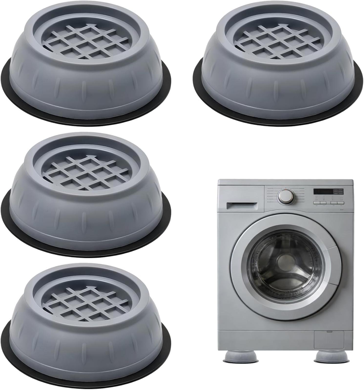 4-teiliges Set Antivibrationspads Für Waschmaschinen, Antivibrationsmatten Für Waschmaschinen, Trockner Und Möbel