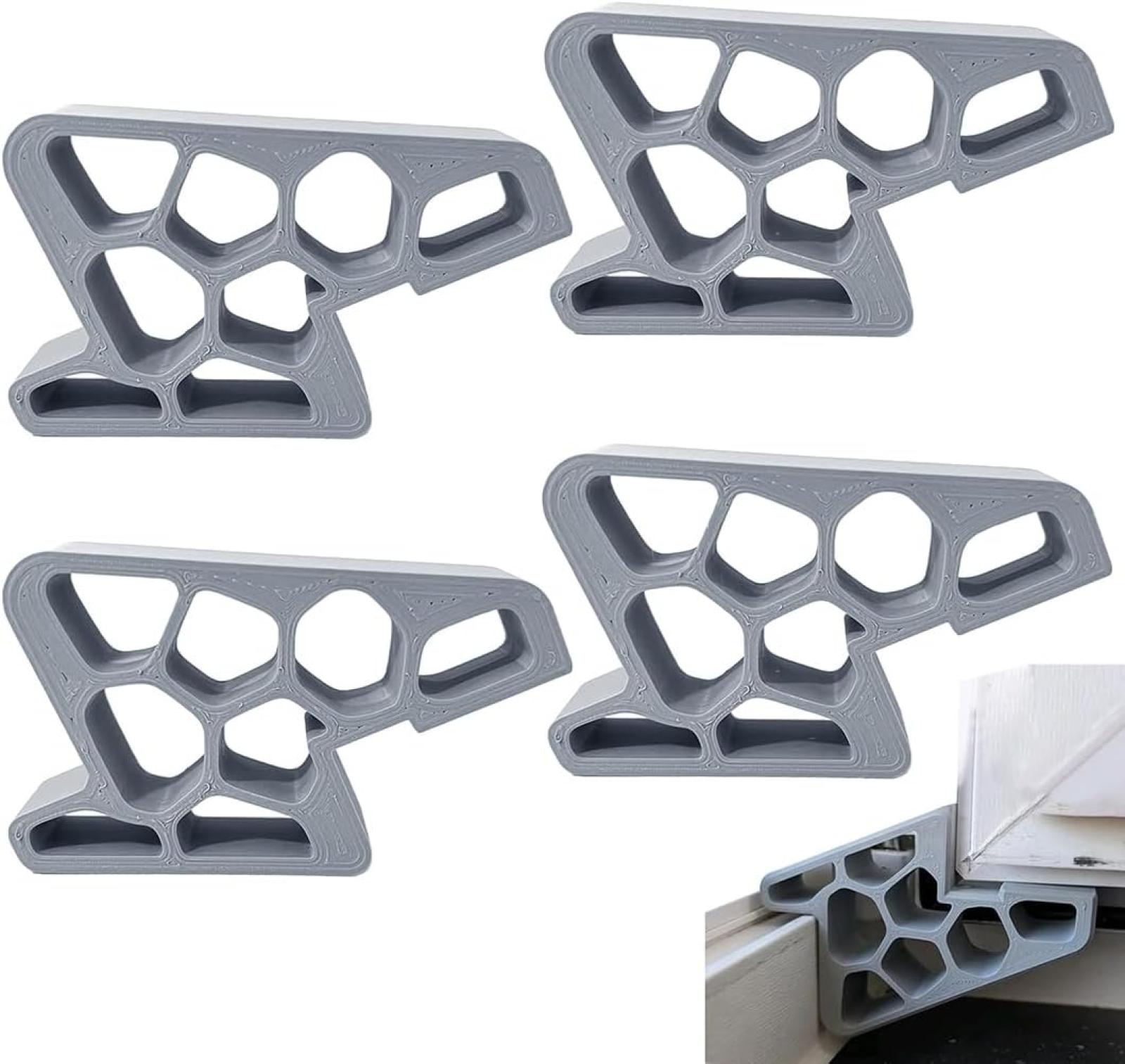 4-teiliges Fensterstopper-set – Offene Halterung Und Belüfteter Fensterkeil – Fensterstopper Ohne Bohren Für Zuhause Und Hotel
