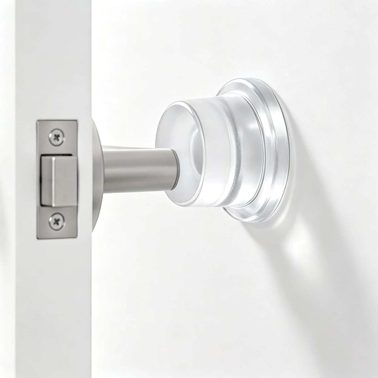 Transparenter Türstopper Zur Wandmontage, 2 Stück Ø40 Mm, Selbstklebender Silikon-wandschutz