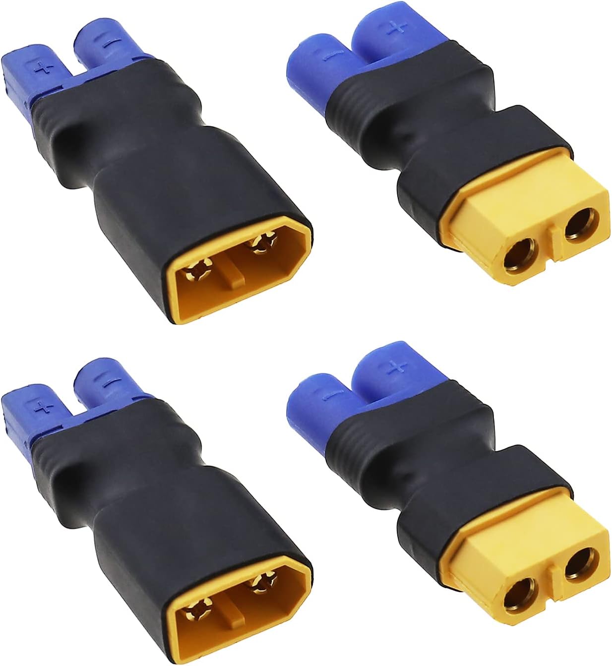 Xt60-buchse Auf Ec3-stecker-adapter, Xt60-stecker Auf Ec3-buchse-anschluss, Drahtloser Akku-konverter Für Uavs, Rc-autos, Modellflugzeuge, Lipo-akkus