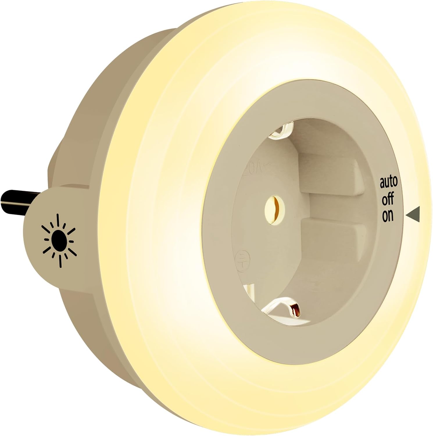 Led-nachtlicht Mit Dämmerungssensor, Kinderfreundlich, Automatische Ein-/ausschaltung, Warmweiß (2700 K), 1 Stück