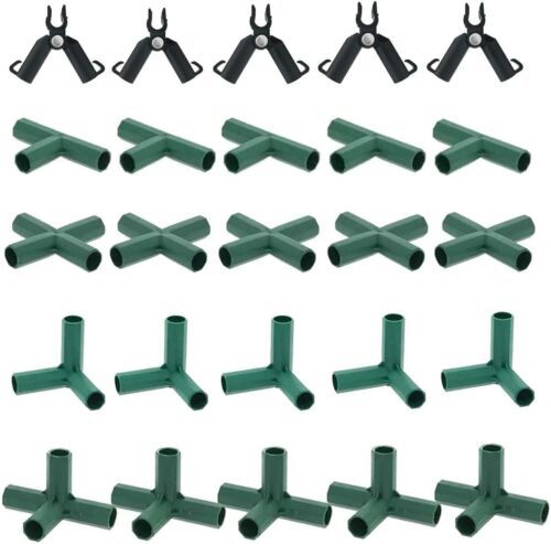 Packung Mit 25 Robusten Gartenrahmenverbindern Für Gewächshäuser Und Pflanzen, 11 Mm