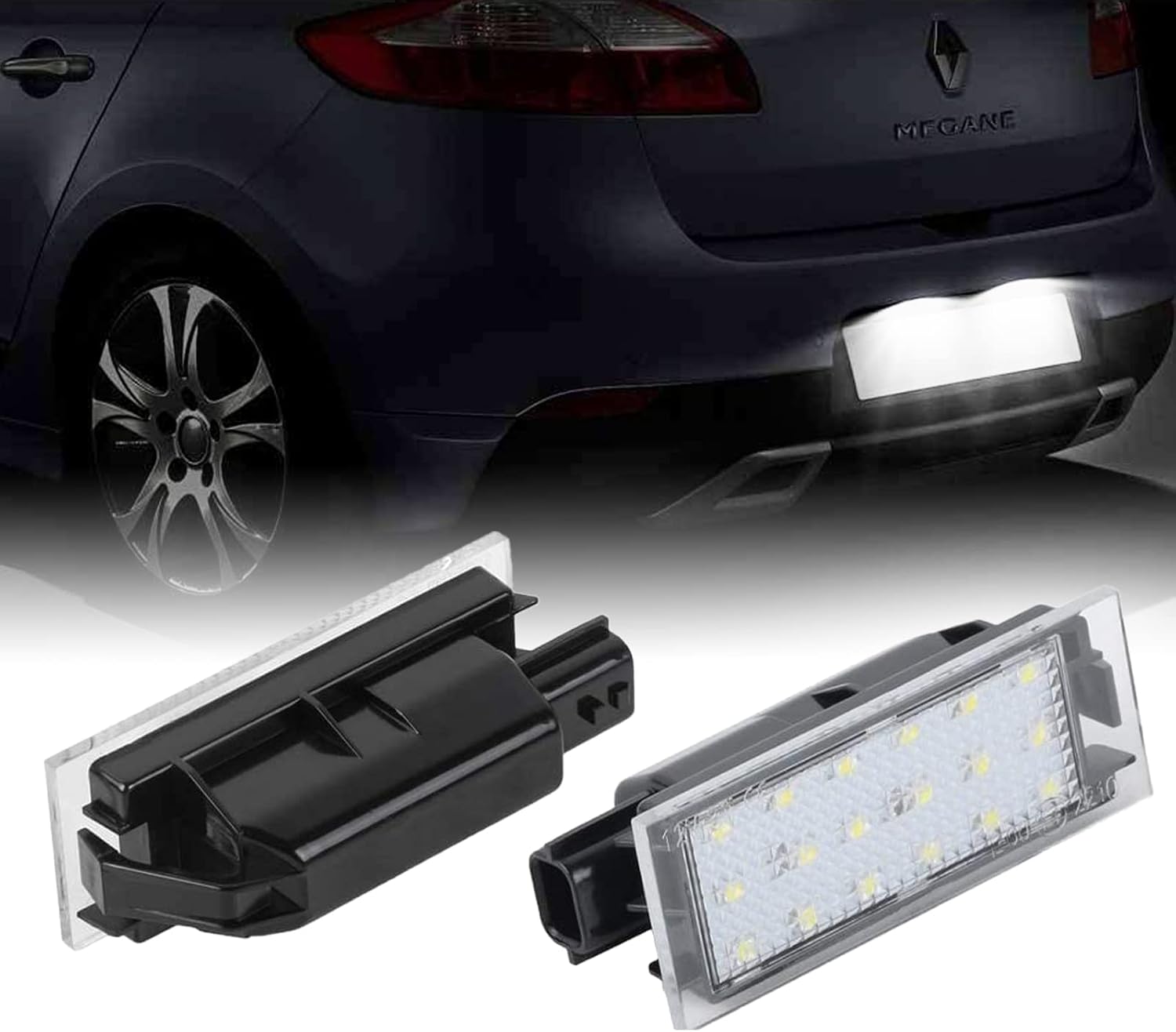 2x Led-kennzeichenleuchten Für Renault Vel Satis Twingo 2 Clio 3 Clio 4 Espace 4 Laguna 3 Laguna 2 Phase 2 Master 2 Megane 2 Megane 3 Rückleuchten