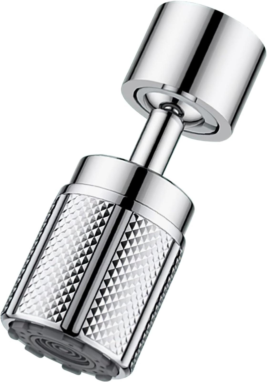 360°-küchenarmatur-luftsprudler Aus Chrom, Wassersparfunktion Für Armaturen Mit 3 Strahlarten, 6 Armaturenadapter