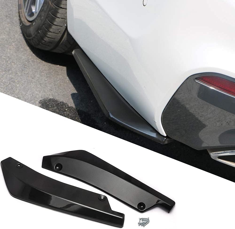 Heckstoßstangenlippe Mit Diffusor, Universeller Automatischer Seitenschweller-splitter, Entenschnabel-schutz, Umlaufender Eckspoiler Mit 6 Schrauben (schwarz)