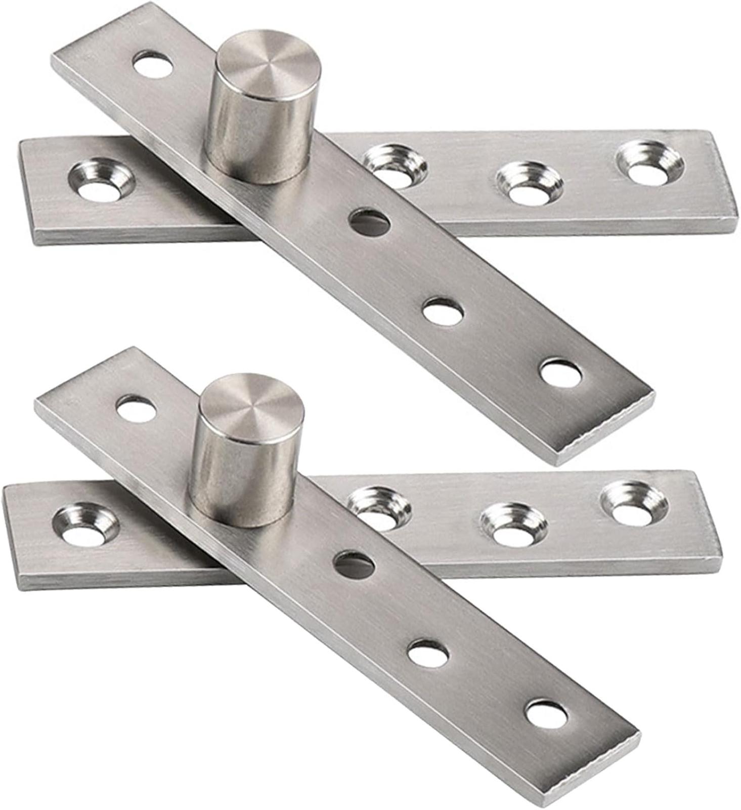2 Stück 360 Grad Drehbare Türscharniere, 95 Mm Verstärktes, Verdecktes Edelstahl-drehscharnier