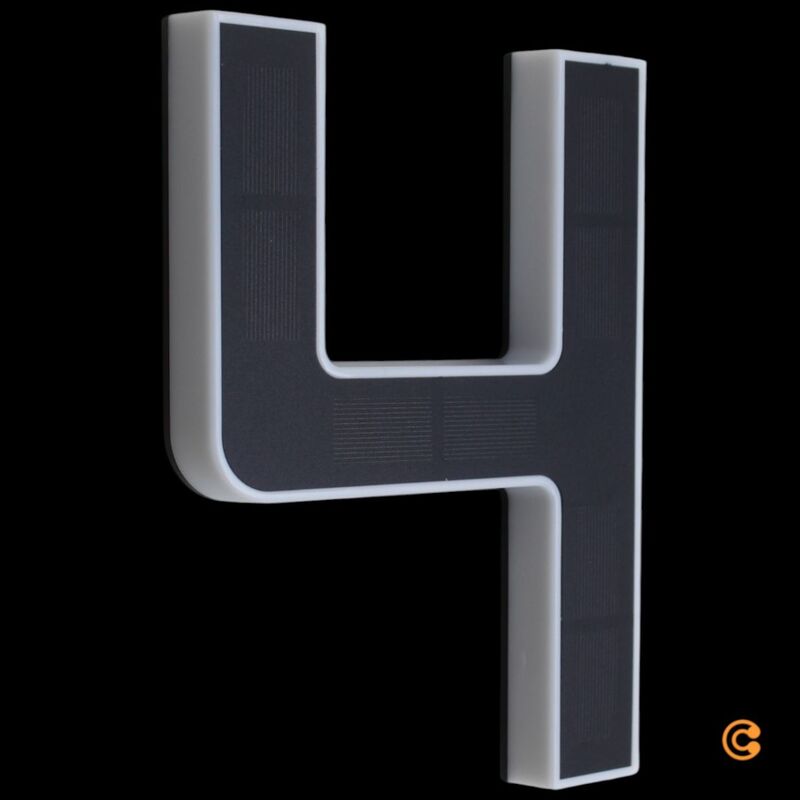 [gebraucht] B-ware Paulmann Led Solar Hausnummer 4 Hausnummernleuchte Ziffer 4 Außenleuchte Lampe