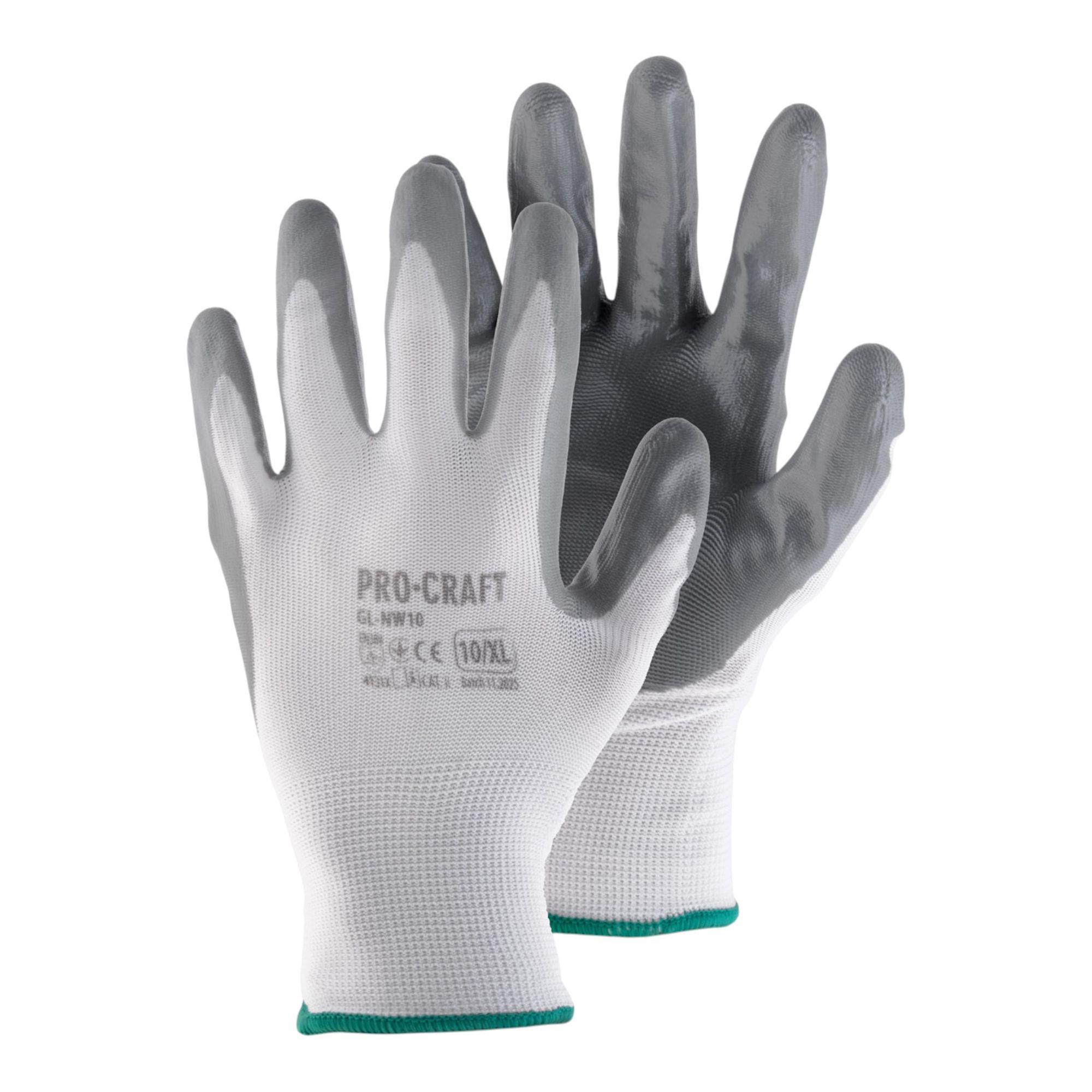 Procraft Gl-nw8 Arbeitshandschuhe Nitril 1 Paar Größe M