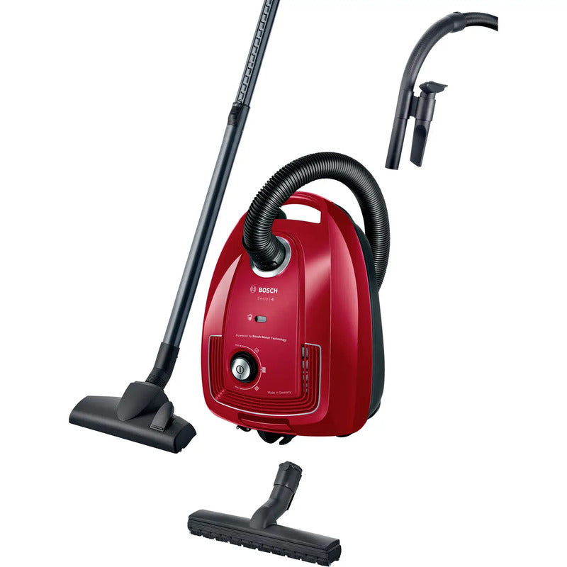 [neuwertig] B-ware Bosch Staubsauger Mit Beutel Serie 4 Rot 600 W 4 L Staubkapazität 10 M Radius