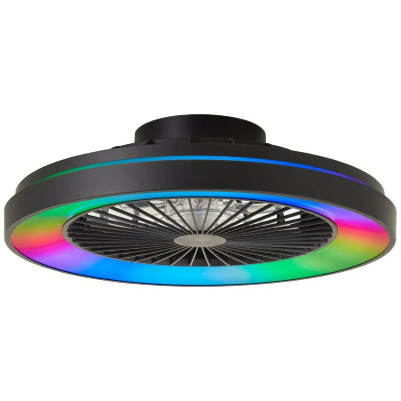 [neuwertig] B-ware Mazzaro Deckenleuchte Lampe Led Ventilator Rgb Kunststoff Wohnzimmer Beleuchtung