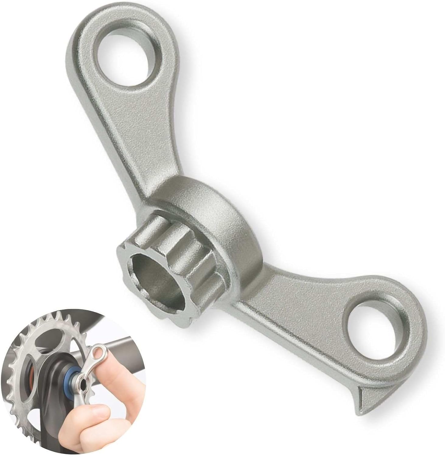 2-in-1-kurbelabzieher Für Shimano Hollowtech Ii, Verchromter Kurbelabzieher Für Demontage Und Montage
