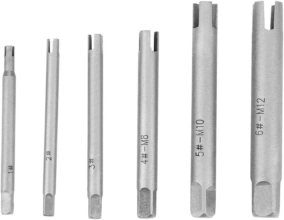Gewindeausdreher, Schraubenausdreher, Ausdreher Für Abgebrochene Gewindebohrerköpfe, Ausdreher Für Abgenutzte Gewindebohrer (größe: 6-teilig)