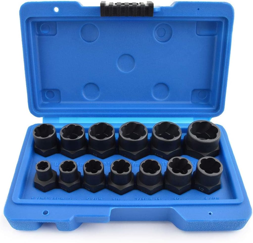 13-teiliges Schraubenausdreher-set, Universelle Diebstahlsicherungsmutter, Torx-steckschlüsselsatz (innengewinde) Zum Entfernen Von Schrauben, Rostigen Und Beschädigten Muttern