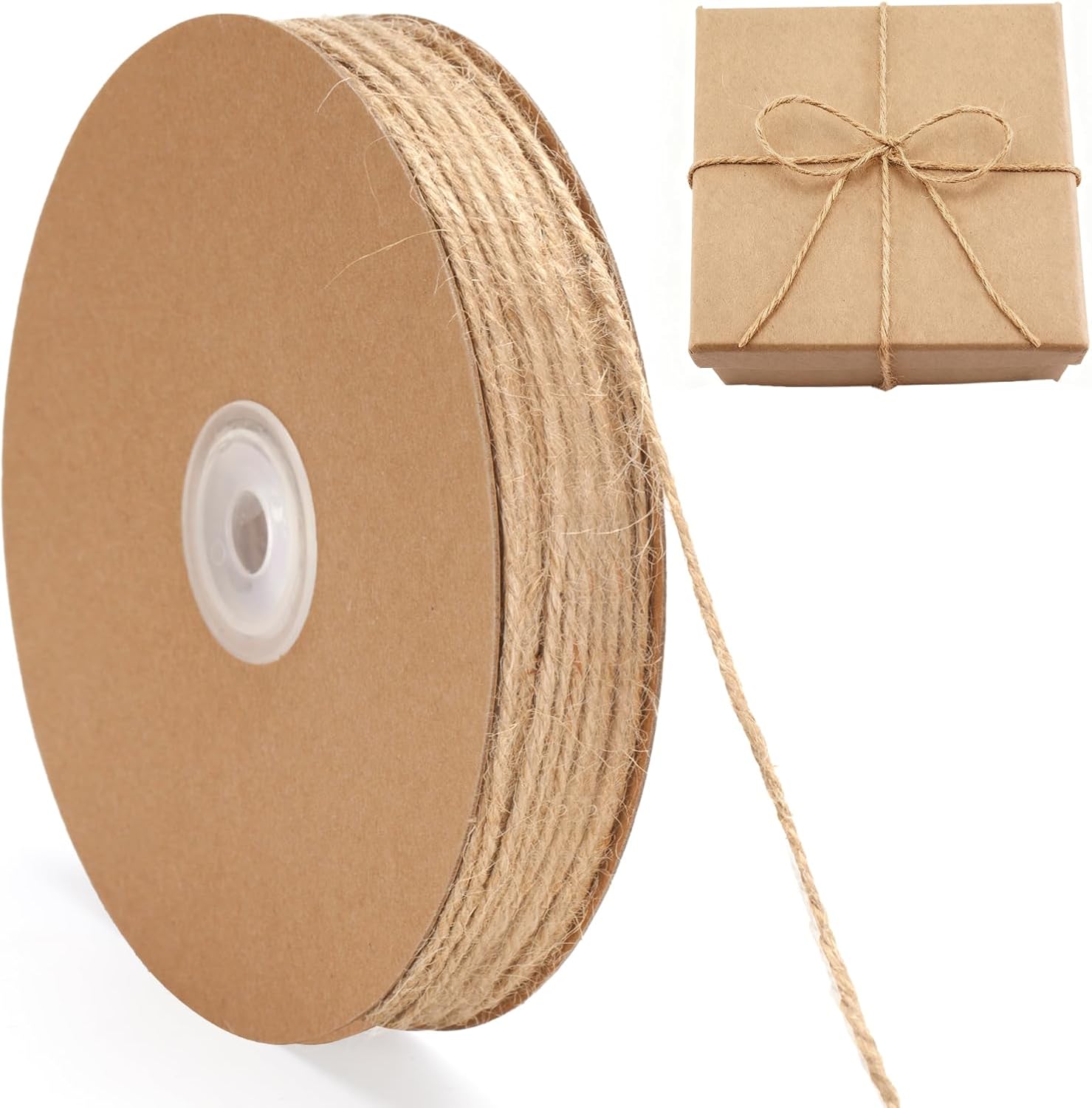 180 M Juteschnur, 2 Mm Naturjuteseil, Gartenschnur – Dünnes Dekoseil Für Diy-dekorationen, Häkelarbeiten, Geschenkverpackungen Und Bastelarbeiten