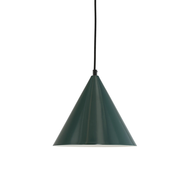 [neuwertig] B-ware Dyberg Larsen Pendellampe Ron Led Hängelampe Dimmbar Dunkelgrün Metall 21cm