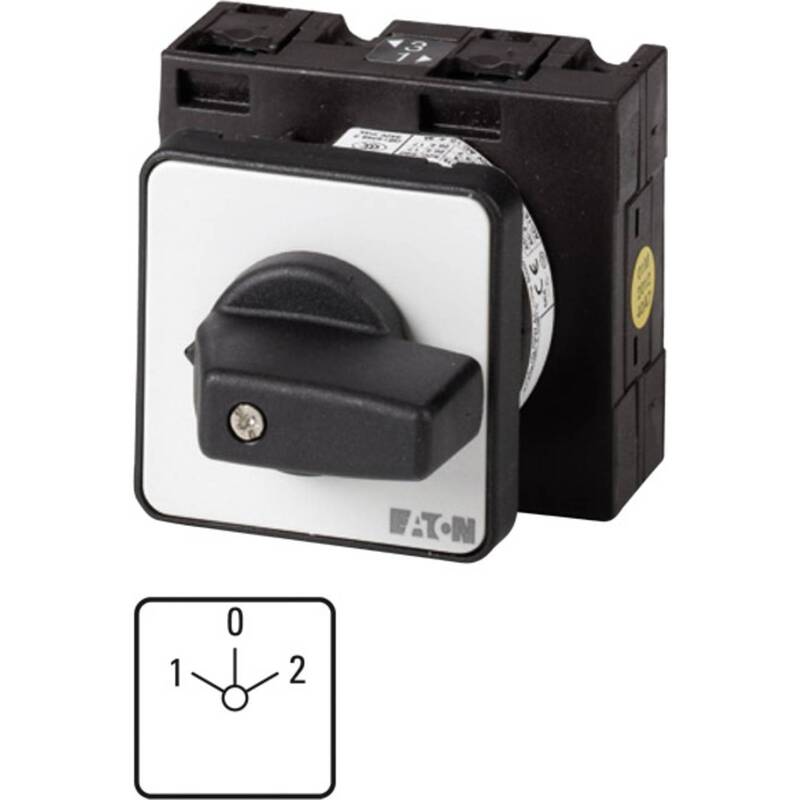 [neuwertig] B-ware Eaton Wendeschalter T3-3-8401/e 3pol. Nockenschalter 32a Ip65 Grau Schwarz 1 St.