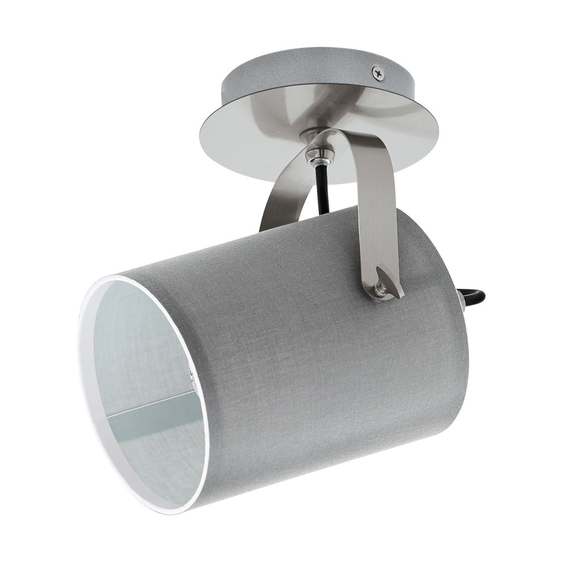 [neuwertig] B-ware Eglo Deckenlampe Villabate Led Lampe Leuchte Dimmbar Grau Nickel Ø12cm 1xe27 10w