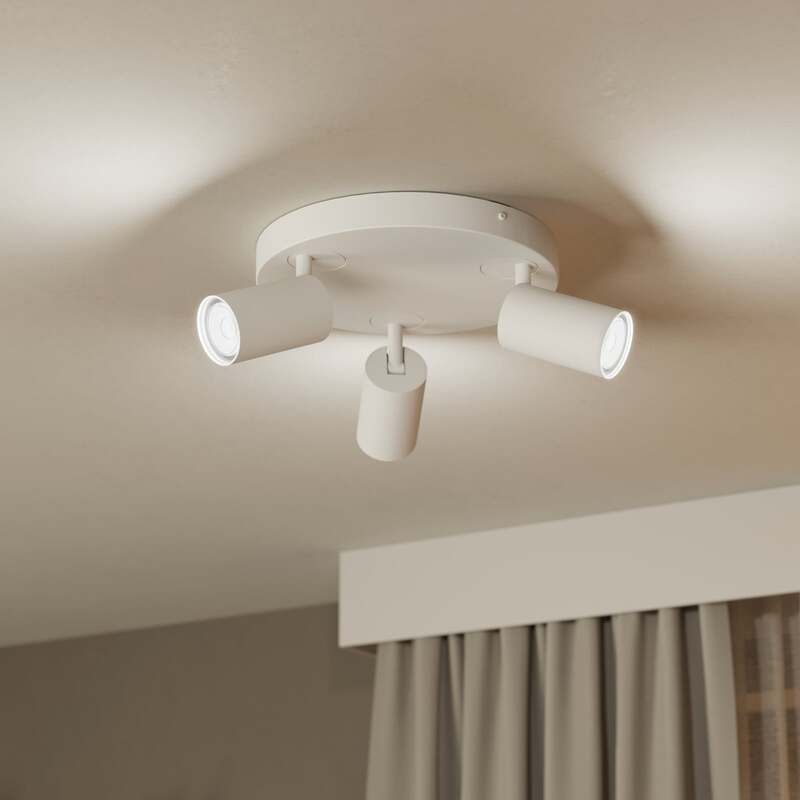 [neuwertig] B-ware Eglo Deckenlampe Telimbela-z Led Dimmbar Strahler Farbwechsel 3-flammig Weiß