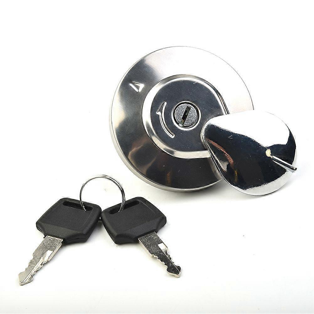 Tankdeckel Mit Abschließbaren Schlüsseln Für Honda Shadow Spirit Vt750 Dc C2 Vlx Vt600 (silber) - Motorradzubehör