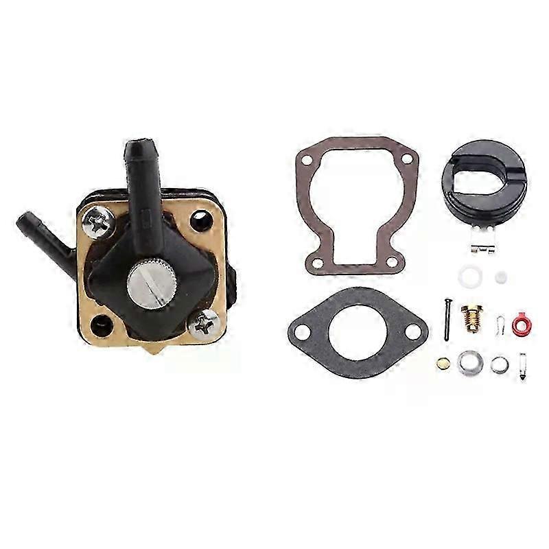 Kraftstoffpumpe Kompatibel Mit Johnson Evinrude Motoren Von 6 Bis 15 Ps Und 1 Vergaser-reparatursatz Mit Schwimmer 4-15 Ps.