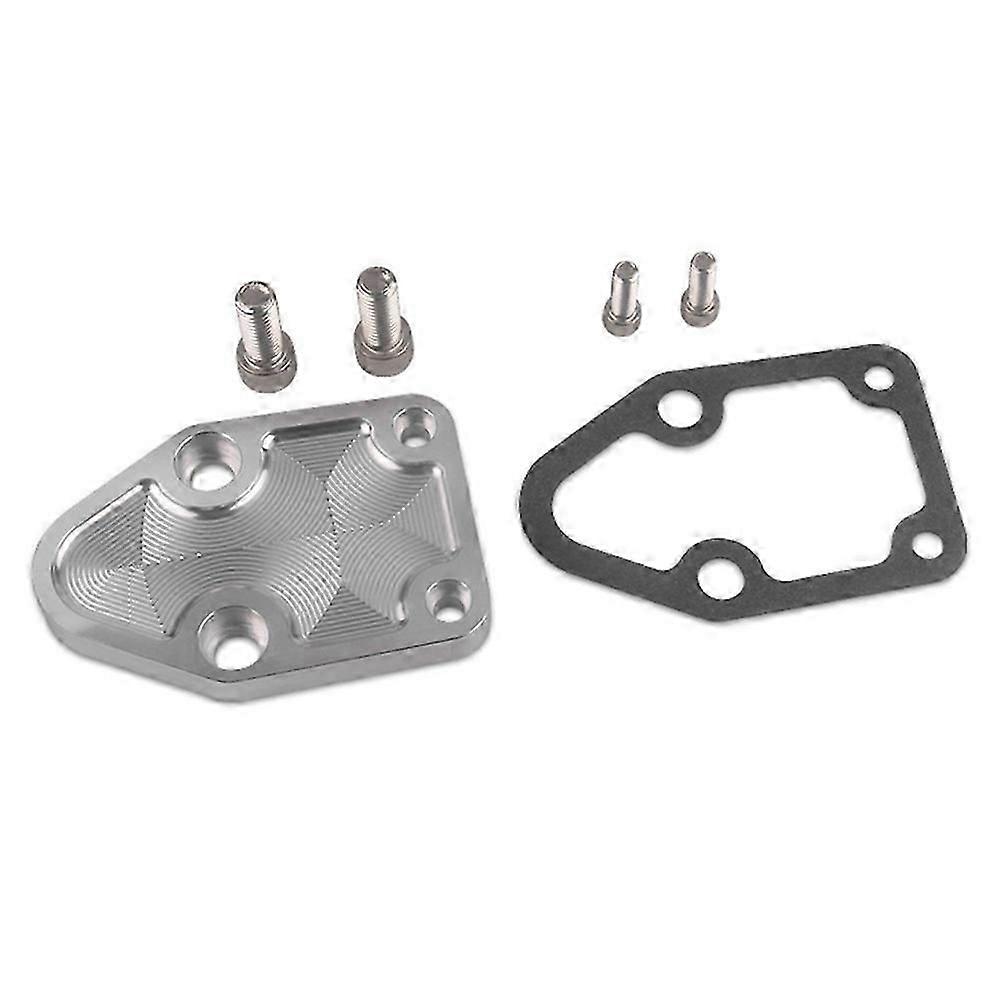 Chevrolet Doppelkraftstoffpumpen-blockabdeckung, Aluminium-deflektor Für Small-block-motoren Sbs 283 327 350 2071-sfygv