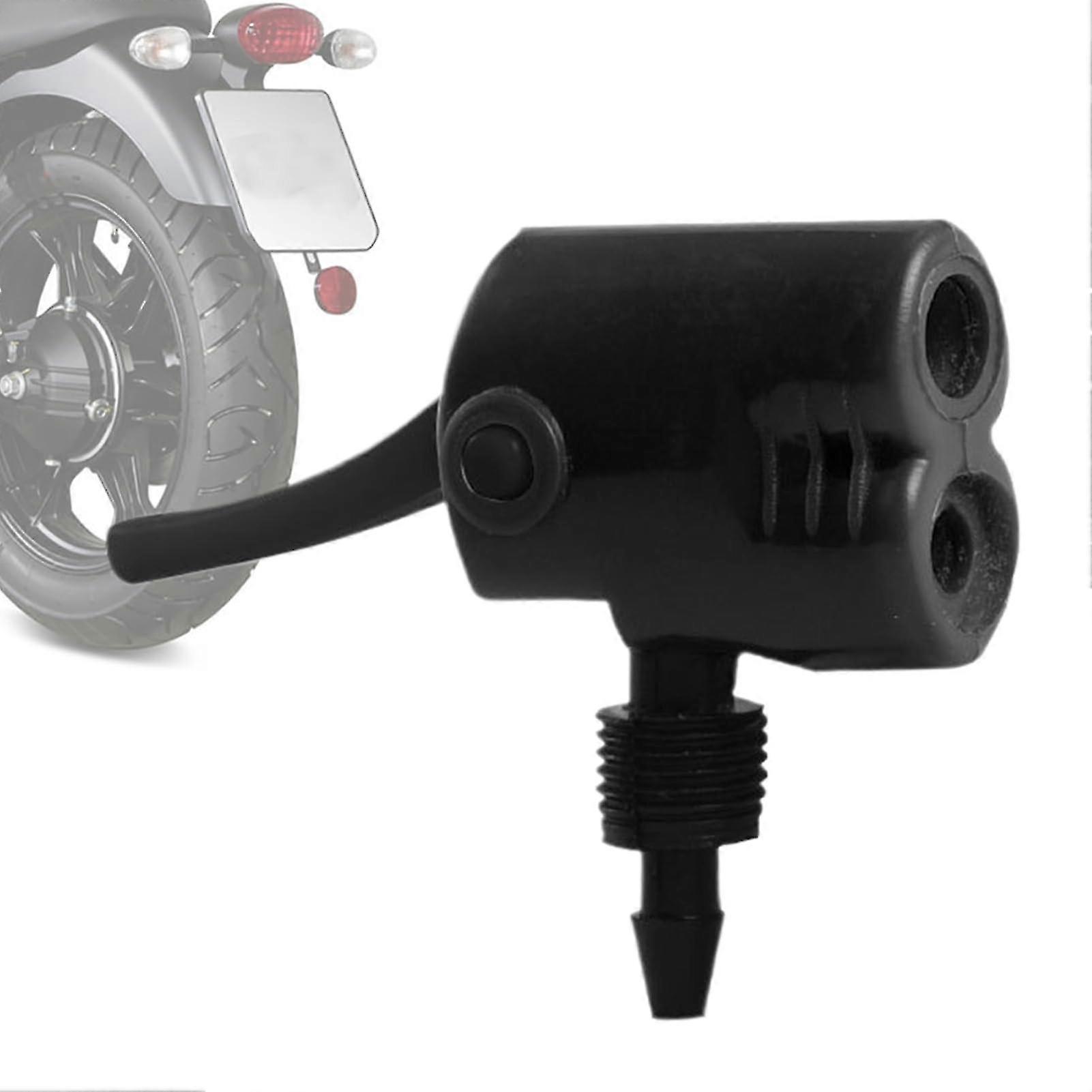 Doppelfunktionale Ersatzdüse Für Standard-luftpumpen – Hochleistungs-aufblasdüse, Auslaufsicher, Rostfreier Aufsatz Für Ballons Und Motorräder, Schwarz.