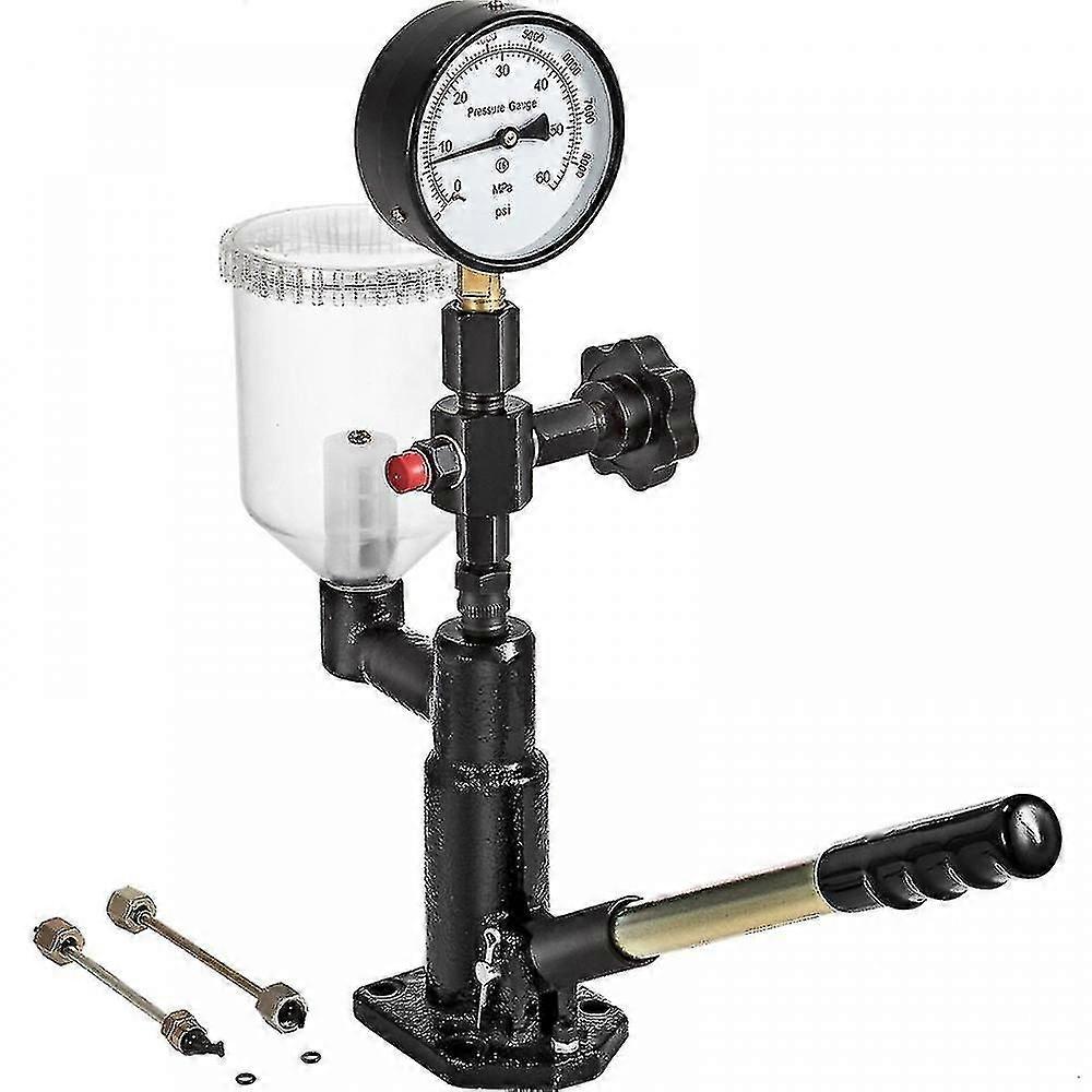 Druckprüfgerät Für Diesel-einspritzdüsen, Manometer Mit Zwei Skalen, 0–600 Bar (0–8000 Psi), 60 Mpa