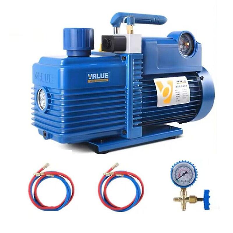 V-i280sv 220 V 750 W Bipolare Vakuumpumpe Für Kältemittel, Fördermenge 14,4 M³/h, Zweistufige Vakuumpumpe Mit Angeklebtem Filter, Für Neue Kältemittel.