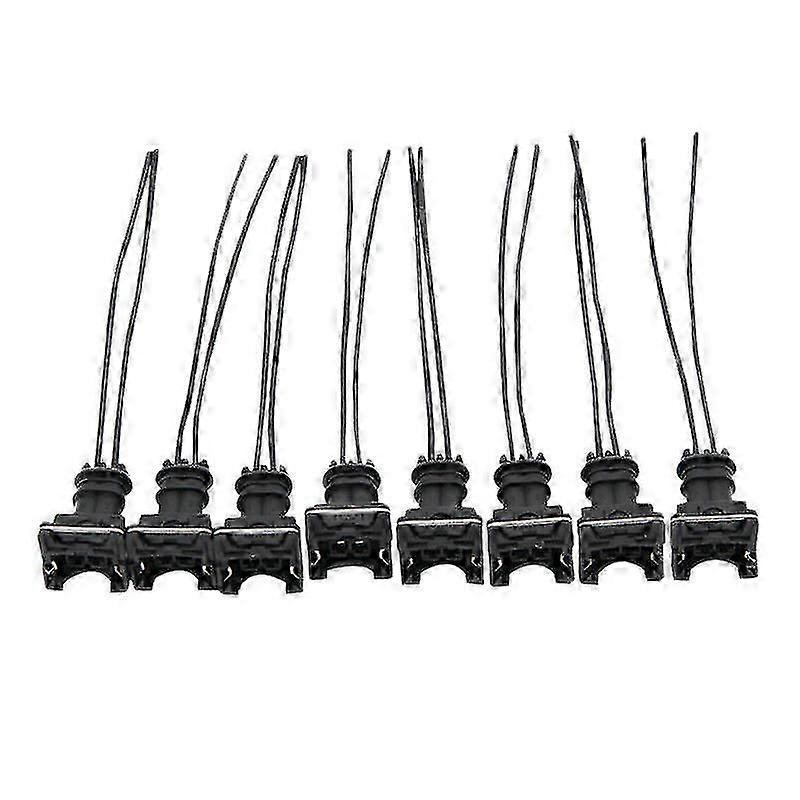 Packung Mit 8 Kraftstoffeinspritzdüsensteckern Mit Befestigungsclips Für Obd1 Ev1 Kabel (zum Schneiden Und Verbinden).