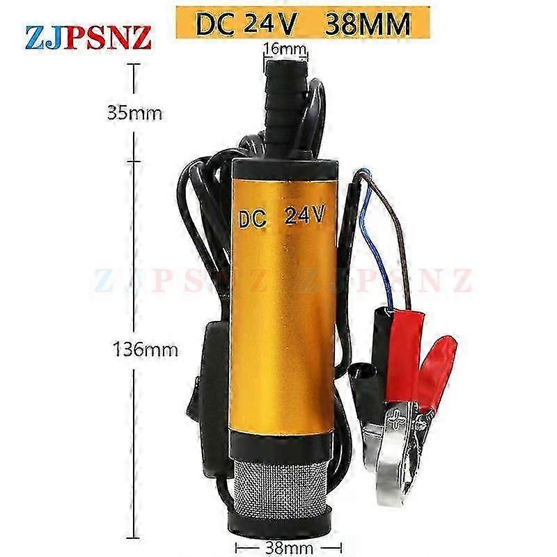 Elektrische Ölpumpe Für Autos, 38 Mm X 51 Mm, 12 V/24 V, Zum Pumpen Von Diesel, Kraftstoff, Wasser, Für Camping, Angeln Und Unterwasseranwendungen.
