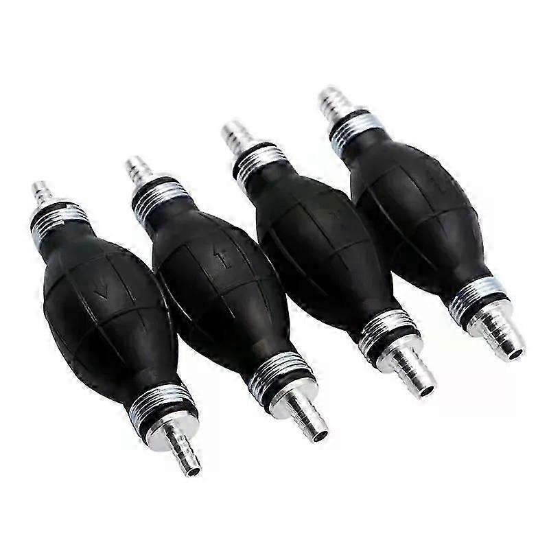 Manuelle Kraftstoffpumpe Aus Gummi Und Aluminium Mit 6-mm-, 8-mm-, 10-mm- Und 12-mm-schläuchen Sowie Vorfüllpumpe. Geeignet Für Alle Kraftstoffe Für Autos, Boote Und Außenbordmotoren.