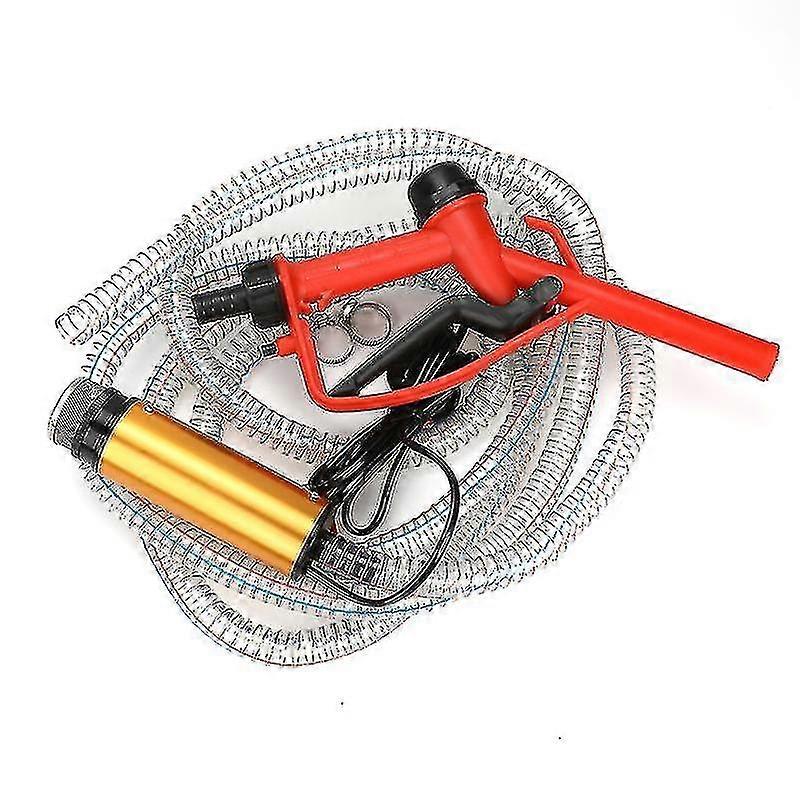 Kraftstoffbefüllset Mit 12-v-, 24-v- Und 220-v-wasserpumpe (4-meter-schlauch) Mit 51 Mm Durchmesser, Elektrische Tauchpumpe Aus Edelstahl Für Diesel Und Heizöl Szrh Af