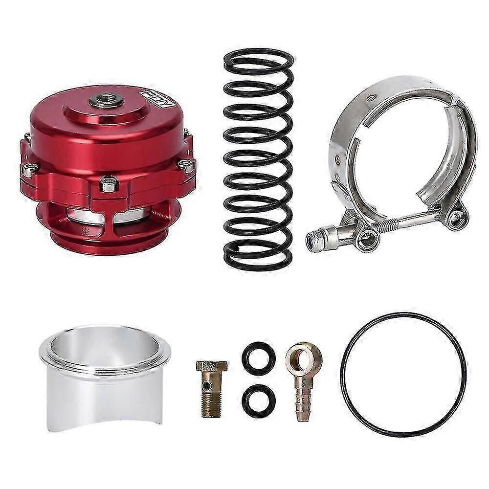 50-mm-turbo-wastegate, Feder, V-flansch, Universeller Aluminium-turboschlauch, 6/18/24 Psi 1055