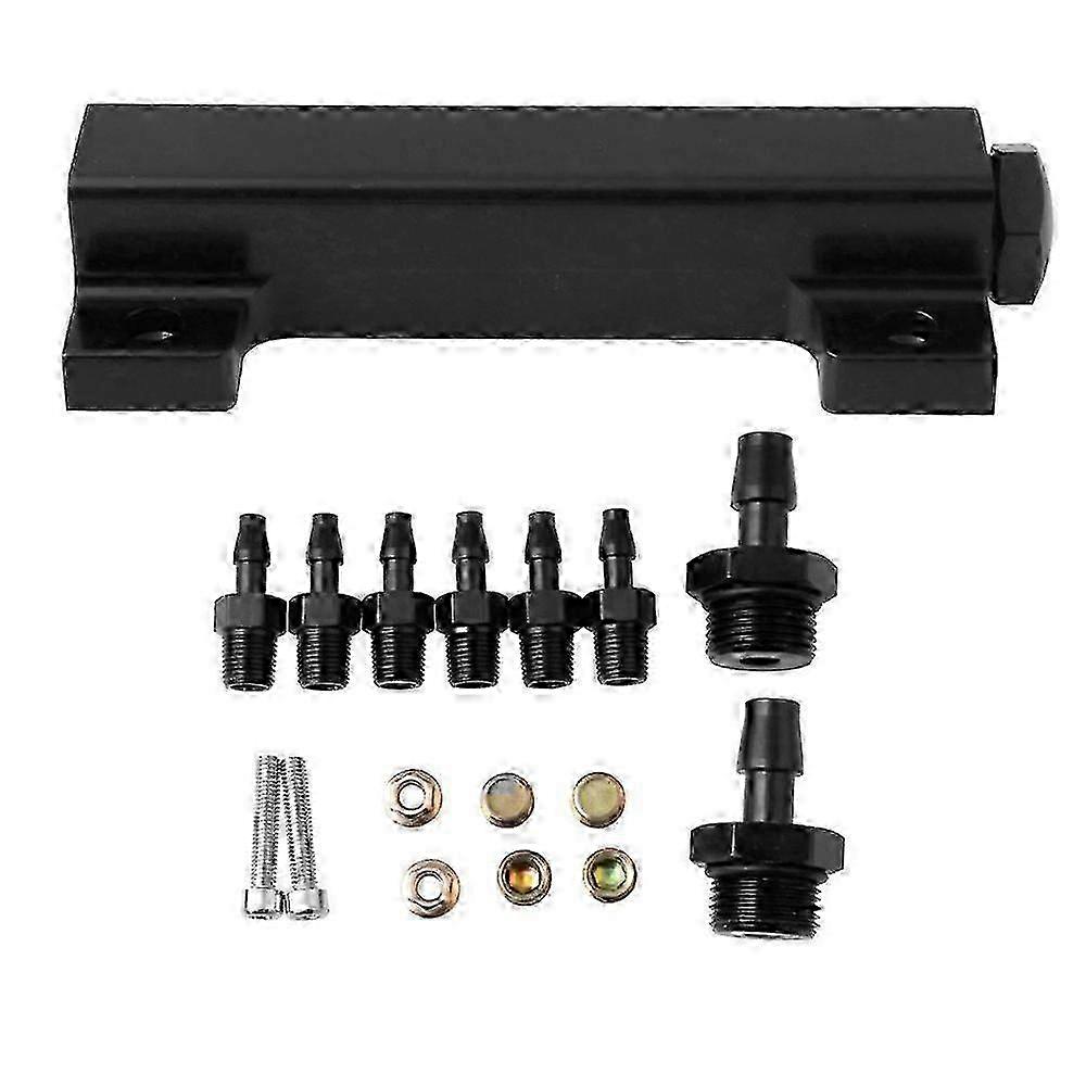 Hochwertiger Vakuum-ansaugkrümmer, 6-port-ansaugkrümmer-kit Mit Kraftstoff-blow-off-ventil Und Turbolader, Kompatibel Mit 1/8 Npt.