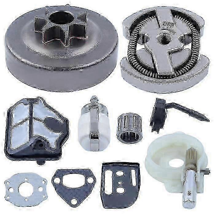 Luftfiltersatz, Ölpumpe, Kupplung Und Trommel Für Husqvarna 142, 141, 137, 136, 36 Und 41 (kaliber .325, 7 Zähne).