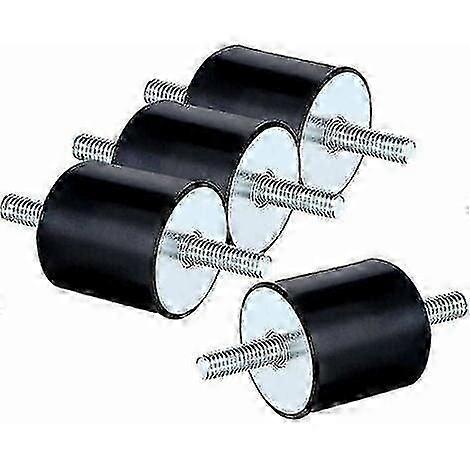 Sysy M8 Silent Block, 4 Stück Gummi-antivibrationsbolzen, Silenbloc, Doppelseitiger Schraubdämpfer [xh]