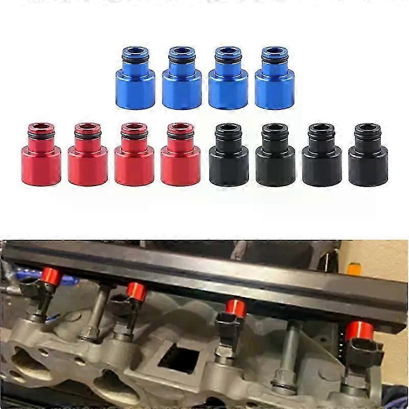 Set Mit 4 Robusten Einspritzdüsenadaptern, Kappenverlängerungen, Dichtungen Und Aluminium-autozubehör Für Honda B16 B18 D16z D16y