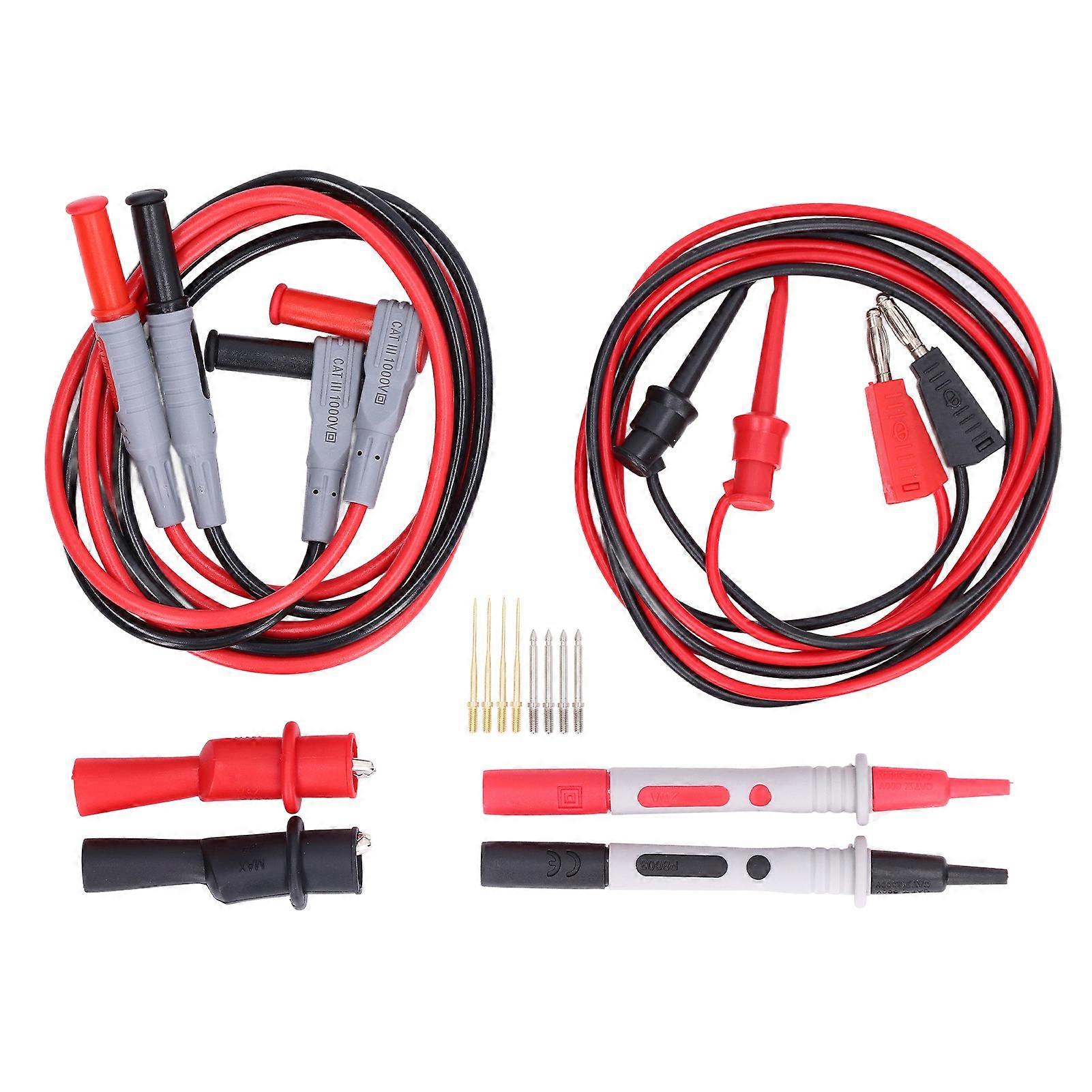 Multimeter-testset Mit Prüfhaken, Krokodilklemme, Messspitze Und Zubehörkabel, Kompatibel Mit Fahrzeugen