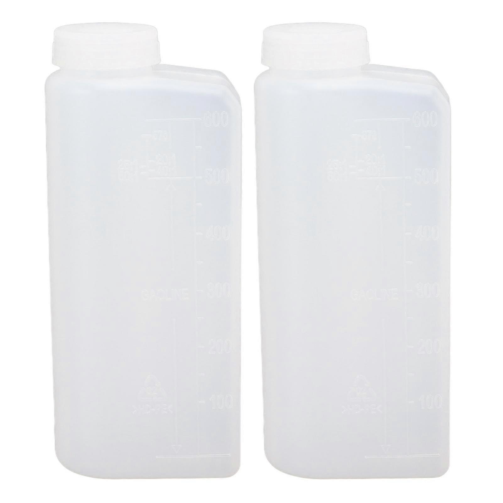 Set Aus 2 X 600ml Flaschen Zum Mischen Von 2-takt-öl Und Benzin, Professionelle Flaschen Für Kettensägen Und Szrh Af Bügelmaschinen.