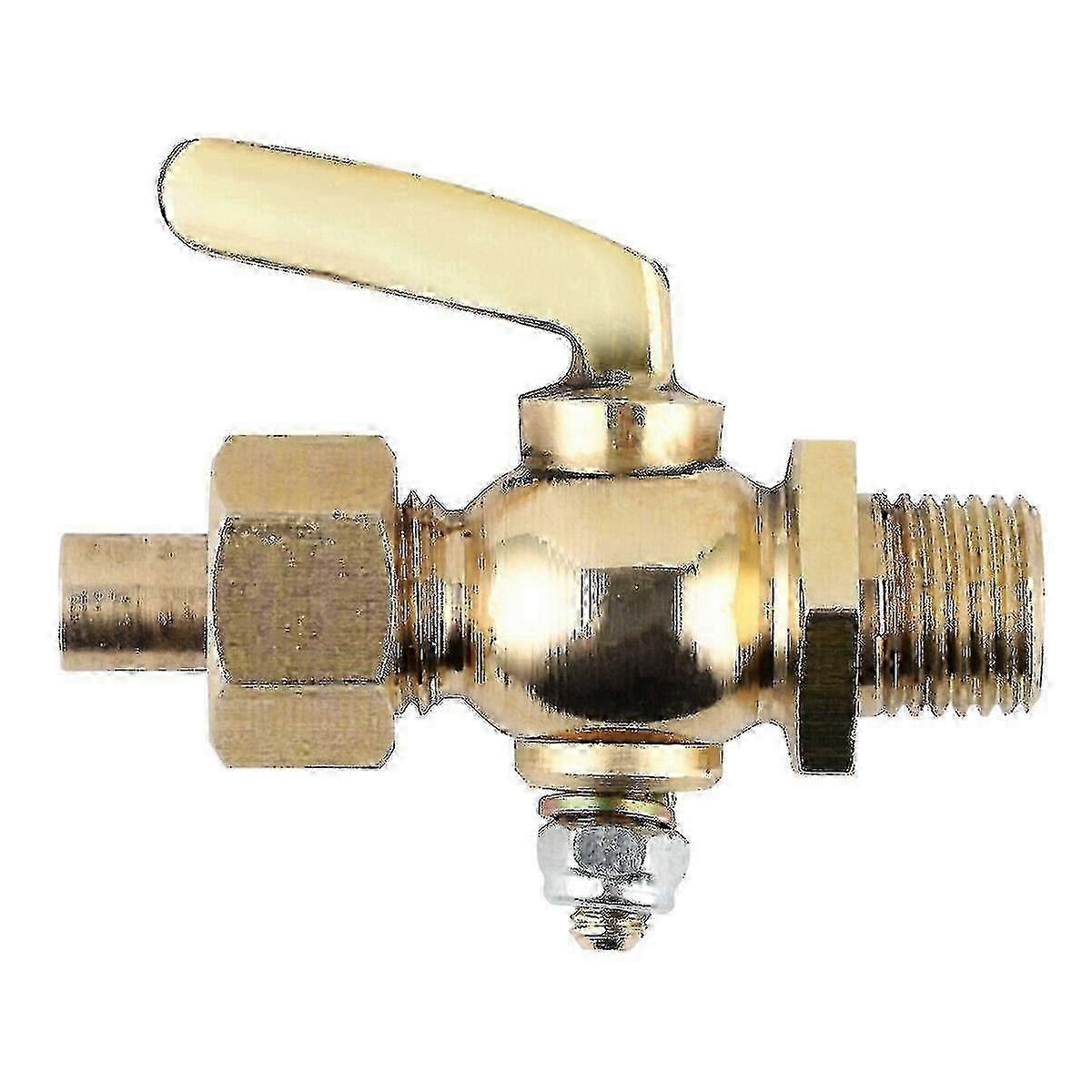 Benzinhahn Aus Messing 1/4-1/4 Bsp Für Oldtimer-motorräder, Modell 30005, Kompatibel Mit Klassischen Britischen Modellen.