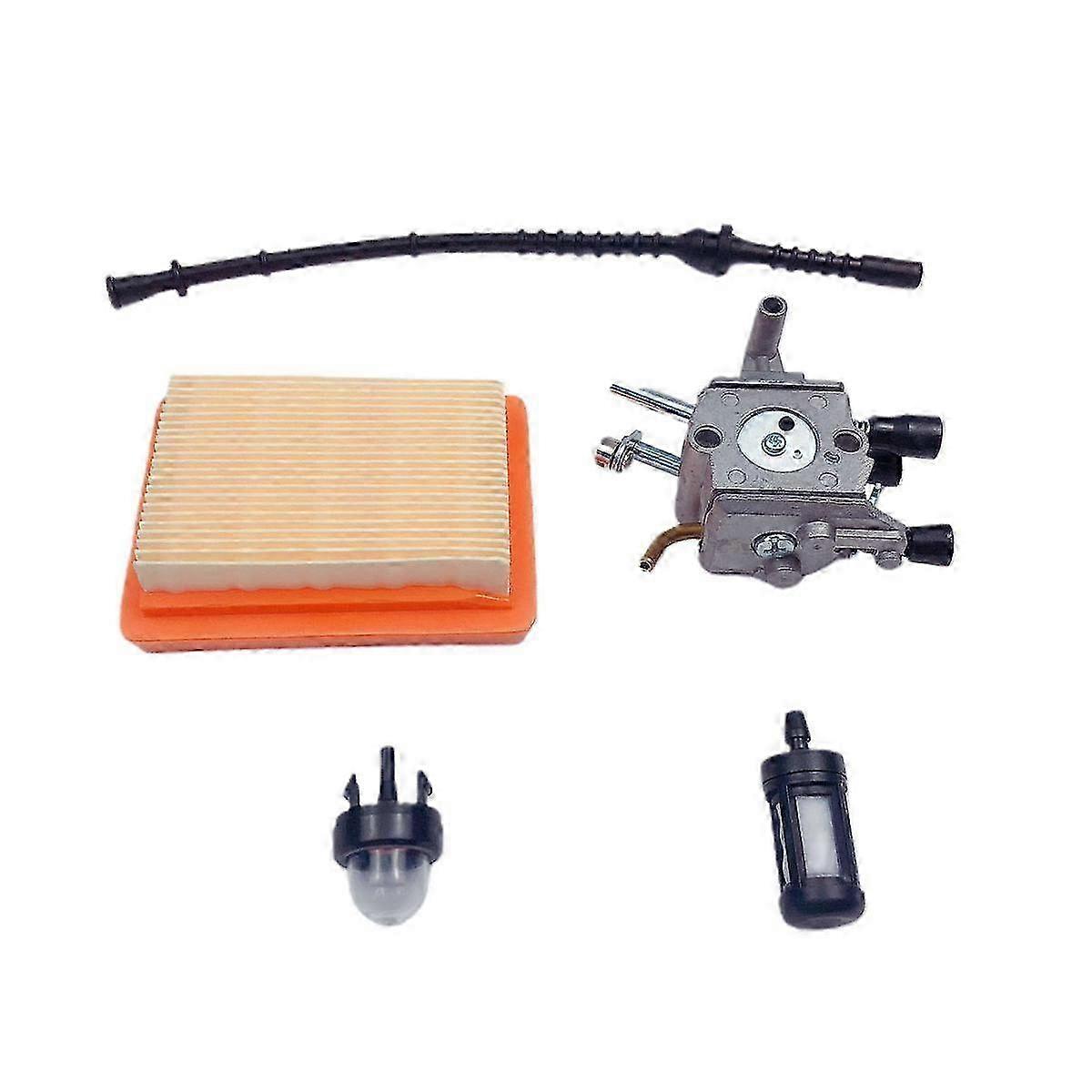 Komplett Montierter, Sicherer Und Rostfreier Vergasersatz Inklusive Luft- Und Kraftstofffilter Für Stihl Rasenmäher Fs400, Fs450 Und Fs480.