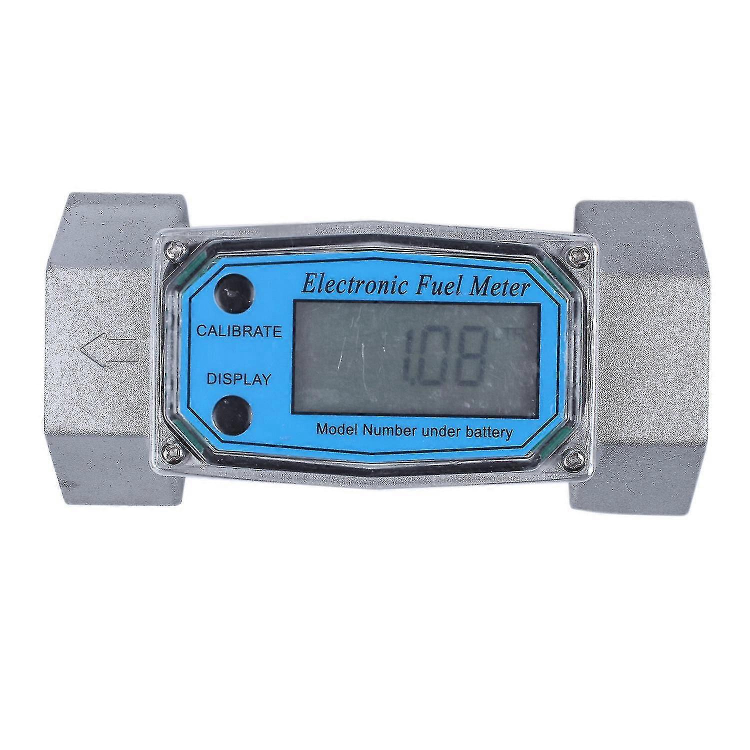 K24 Digitaler Durchflussmesser, Elektronischer Turbinen-durchflussmesser Für Flüssigkeiten, 1,5 Zoll Heizöl-durchflussmesser