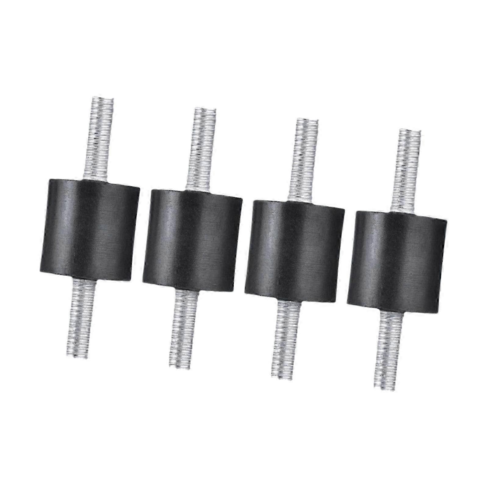 Satz Mit 4 Gummilagern Für Stoßdämpfer Der Kfz-wasserpumpe, 20 Mm X 10 Mm, M6, Schwarz Und Silber, Für Den Autobahneinsatz.